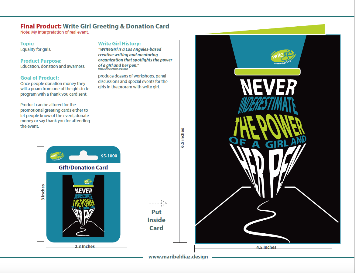 WriteGirl Greeting & Donation Card — image 3